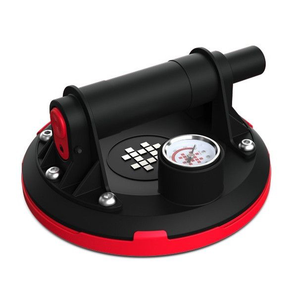 Присоска помповая с манометром для шероховатой или слегка структурной поверхности SHIJING P611, 110к