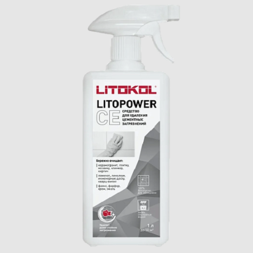 Litopower CE LITOKOL Средство моющее для удаления цементных загрязнений 1л