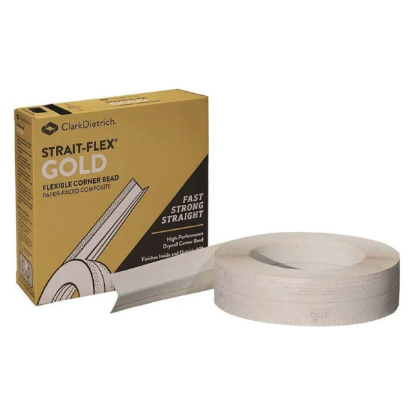 GOLD (золотая) 63мм х 30м углоформирующая композитная лента Strait flex