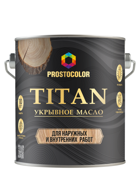 Кроющее масло PROSTOCOLOR TITAN (белый, база А) 2 л