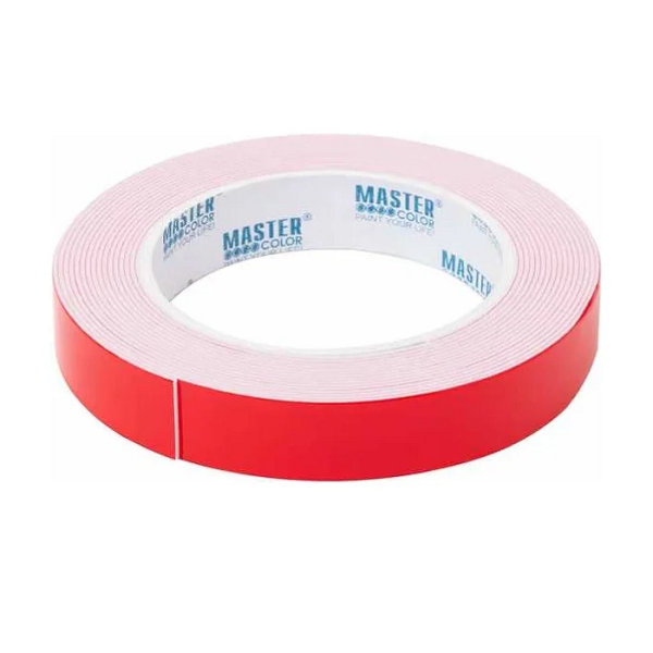 Лента клейкая двусторонняя ультрасильная Master Color Ultra Power 19мм x 1,5 м белая арт. 30-7195