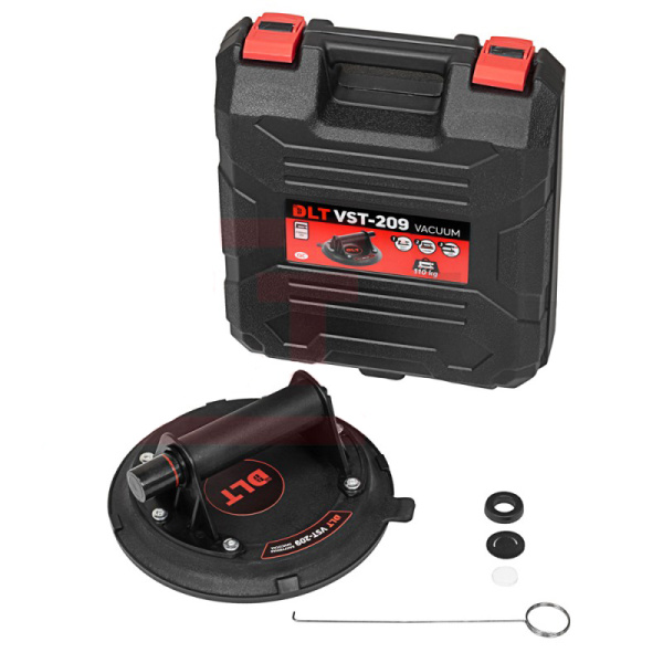 Присоска помповая для гладкой и шероховатой поверхности DLT VST-209, 110кг