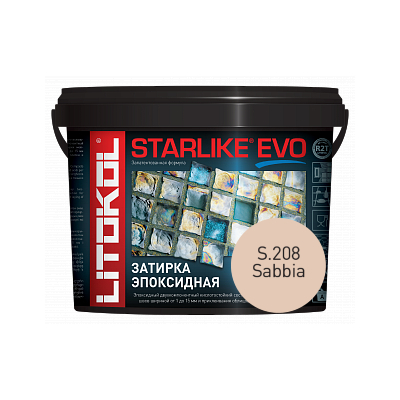 STARLIKE EVO, SABBIA S.208 Эпоксидная затирка LITOKOL 1кг