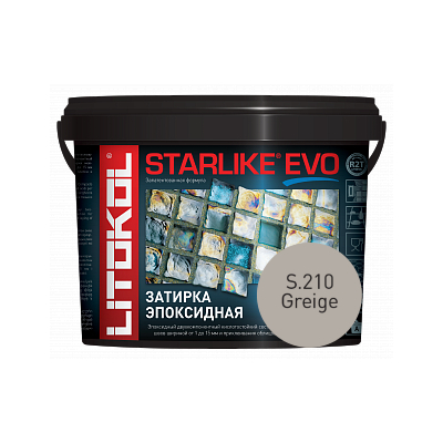 STARLIKE EVO, GREIGE S.210 Эпоксидная затирка LITOKOL 1кг