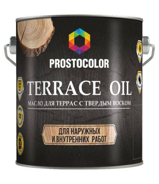Масло для террас Terrace Oil PROSTOCOLOR графит 2,2 л
