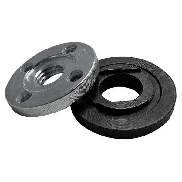 Комплект для УШМ гайка М14 с опорным фланцем VertexTools 20-40-125 Комплект для УШМ гайка М14 с опорным фланцем VertexTools 20-40-125