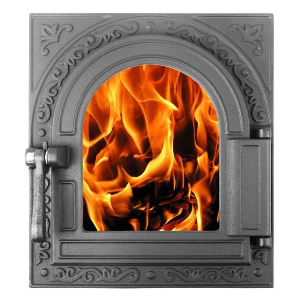 Топочная дверка со стеклом герметичная Литком ДТГ-11С Очаг-2, 250х290х30мм, черная Топочная дверка со стеклом герметичная Литком ДТГ-11С Очаг-2, 250х290х30мм, черная