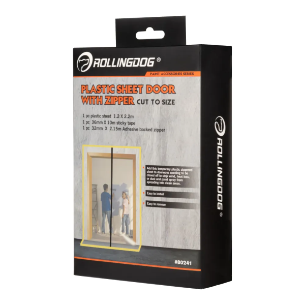 Дверь защитная многоразовая на молнии против пыли Rollingdog арт.80241