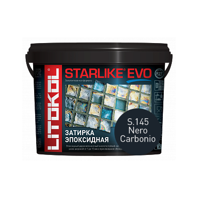 STARLIKE EVO, NERO CARBONIO S.145 Эпоксидная затирка LITOKOL 1кг