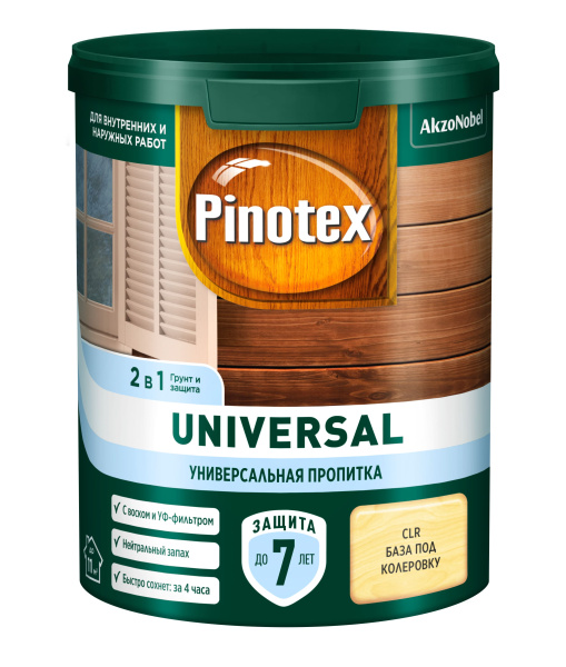 Универсальная пропитка Pinotex Universal бесцветный 0.9 л