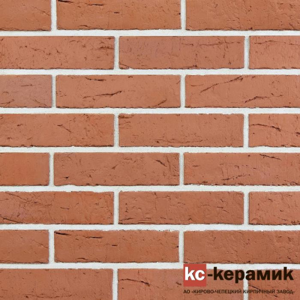 Печной кирпич КС-Керамик Глясе ручная формовка 1НФ 250х65х120 мм