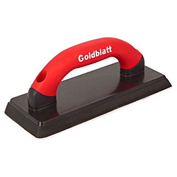 Шпатель для затирки каучуковый прямоугольный 242х102мм, Goldblatt G02370