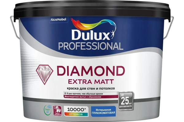 Краска Dulux Professional Diamond Extra Matt глубокоматовая BC 2,25 л