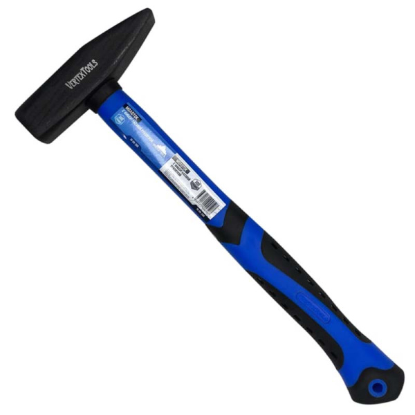 Молоток слесарный 300г рукоятка фибергласовая обрезиненная VertexTools 10-20-300