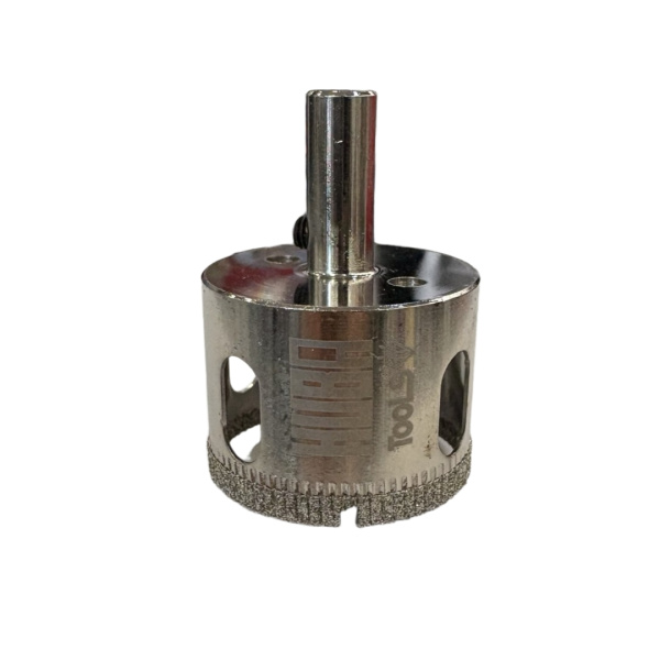 Коронка алмазная по керамике и стеклу 50мм HUBA Tools с центрирующим сверлом HTSV50