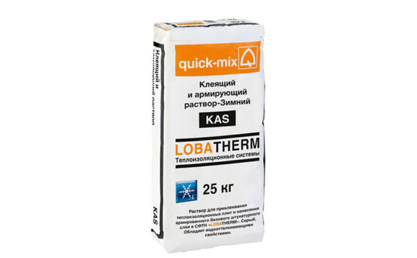 KAS-BRGF Зима LOBATHERM Клееармирующая смесь quick-mix 25 кг арт.