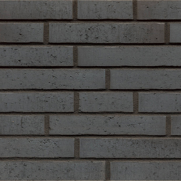 Плитка под кирпич R777LDF Vascu anthracit azul, Feldhaus Klinker, LDF14, 14мм