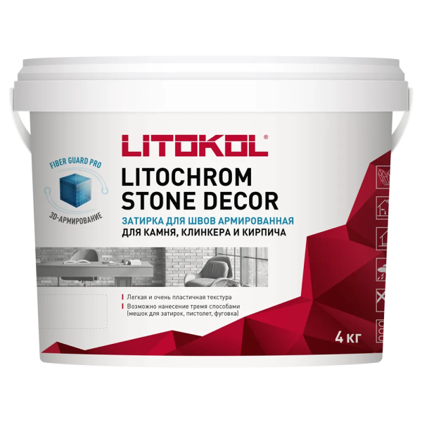 LITOCHROM STONE DECOR/ СТОУН ДЕКОР SD.400 Белый LITOKOL 4 кг