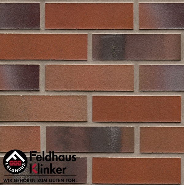 Клинкерный кирпич Feldhaus Klinker K 560 carbona ardor colori NF 240х71х115 мм