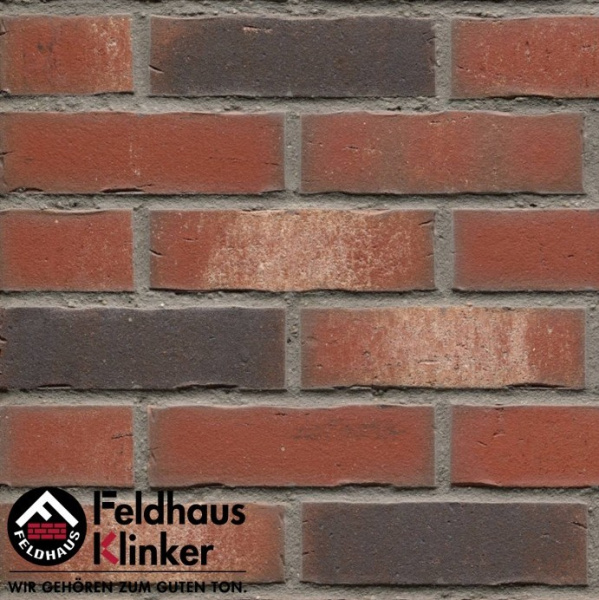 Плитка под кирпич R750 Vascu ardor rotado, Feldhaus Klinker, NF, 14мм