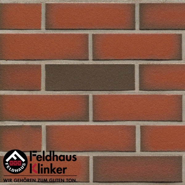 Плитка под кирпич R303 Classic ardor liso, Feldhaus Klinker, NF, 9мм