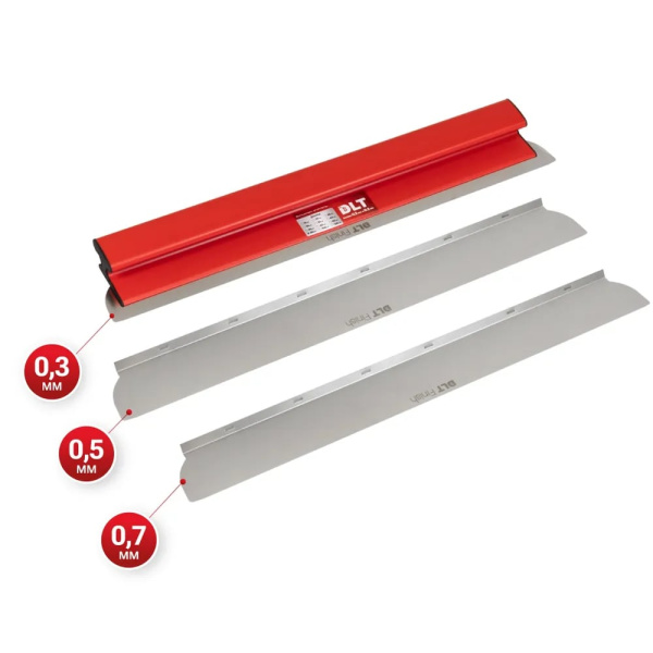 Малярный шпатель DLT Finish версия PRO, h-образный, 80см (лезвия 0,3+0,5+0,7мм) арт.1665 new
