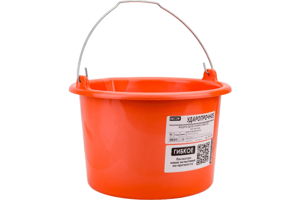 Ведро DECOR д/смесей 12 л, ударопрочное арт. 533-120