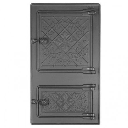 Портал печной не уплотненный Литком ПДТ-4.1 Восход, 250х490х40мм, черный