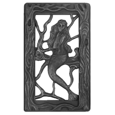 Каминная вентиляционная решетка, Литком, 140x250x17 мм, RLK 1617, черная