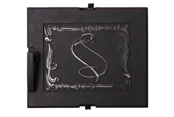 Топочная дверца без стекла герметичная Литком ДТГ-3Г Сельга-4, 250х210х36мм, черная Топочная дверца без стекла герметичная Литком ДТГ-3Г Сельга-4, 250х210х36мм, черная