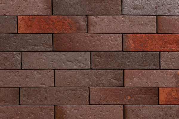 Облицовочный кирпич Тайга антрацит магма 0,7НФ 250х65х120 мм