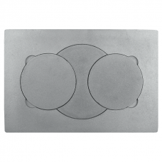 Плита печная, Литком, с двумя отверстиями для комф. П2-7Д, 510x340x15мм, неокраш.