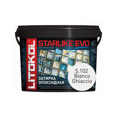 STARLIKE EVO, BIANCO GHIACCIO S.102 Эпоксидная затирка LITOKOL 1кг