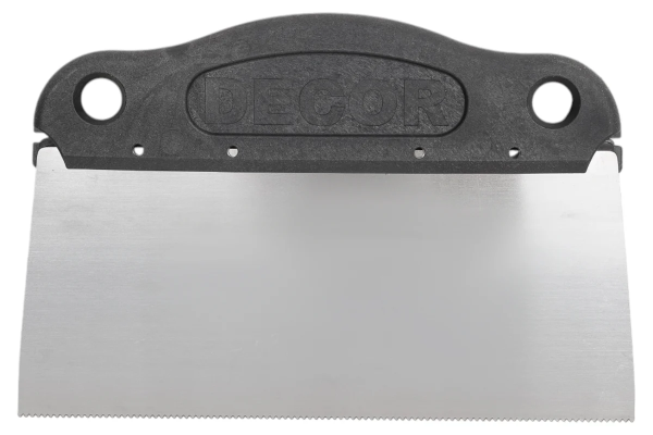 Шпатель DECOR 200 мм, зуб А1, металлич. арт. 316-8100