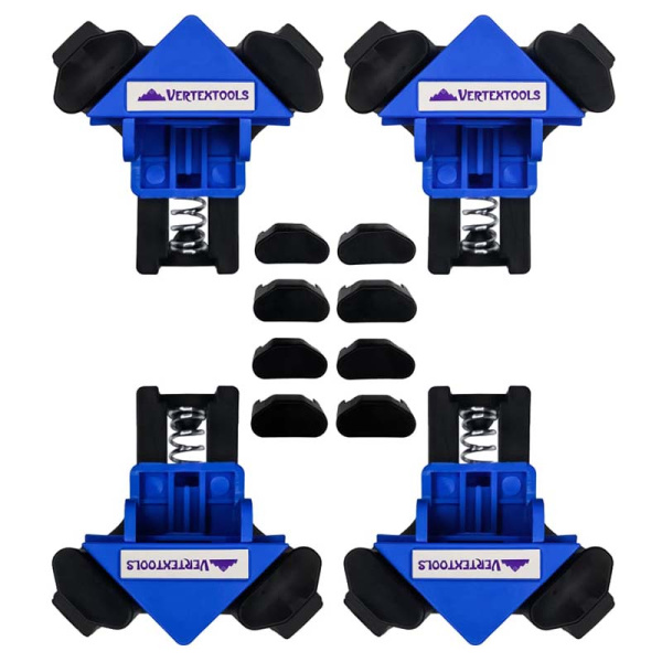 Набор зажимов для угловых соединений vertextools 4 предмет 20-56-4