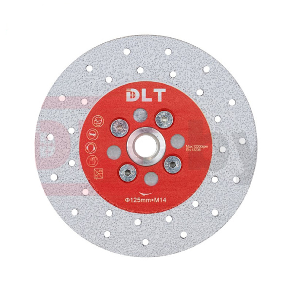 Диск шлифовально-отрезной DLT №10 VACUUM 125мм/M14, 1407 Диск шлифовально-отрезной DLT №10 VACUUM 125мм/M14, 1407