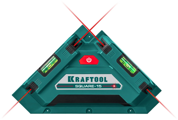 Лазерный угольник для кафеля KRAFTOOL Square-15
