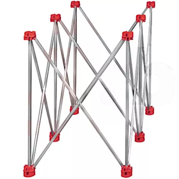 Подстолье складное DLT Сороконожка, версия Lite, 0.75 м х 1.5 м, нержавейка, арт. 3887