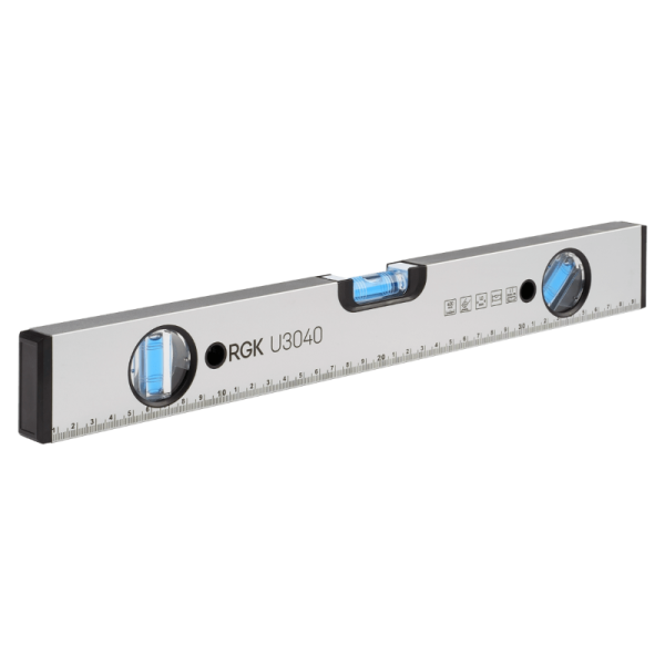 Уровень пузырьковый 400мм, 3 глазка, U3040 RGK, 751995