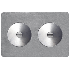 Плита печная, Литком, с двумя отверстиями для комф. П2-7А.1, 510x340x15мм, неокраш.