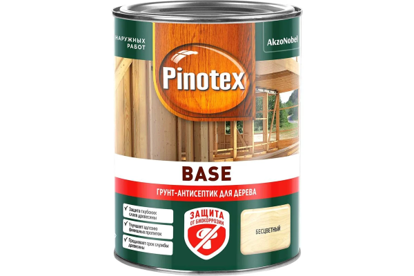Грунт-антисептик Pinotex Base 0.9 л NEW