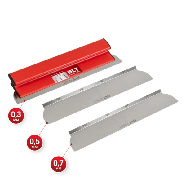 Малярный шпатель DLT Finish версия PRO, h-образный, 50см (лезвия 0,3+0,5+0,7мм) арт.1663 new