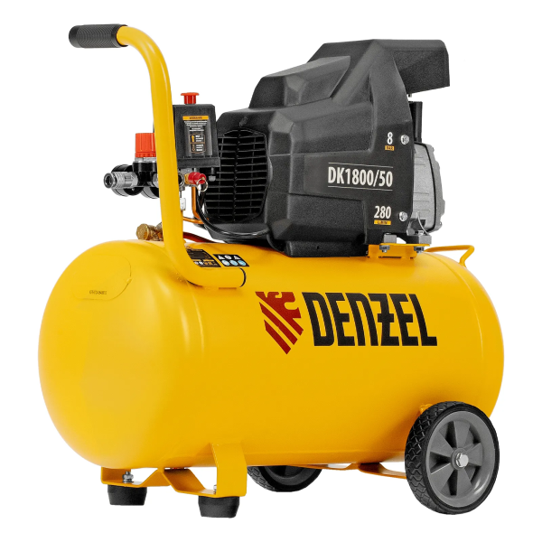 Компрессор воздушный DK1800/50, Х-PRO 1.8 кВт, 280л/мин, 50л Denzel
