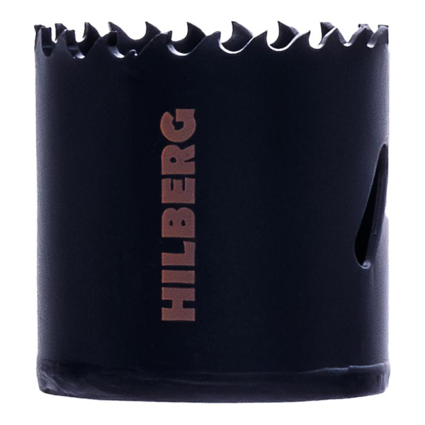 Коронка биметаллическая по металлу 44мм, крупный зуб, Hilberg Bi-Metal Cobalt 8% (М42), CML044