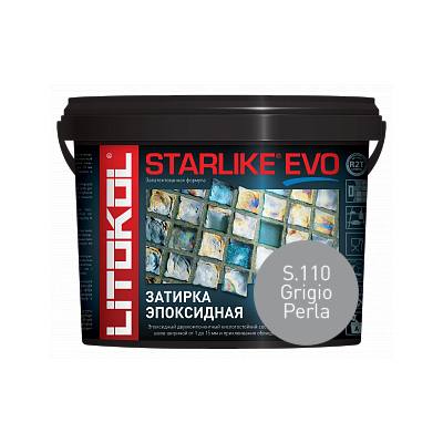 STARLIKE EVO, GRIGIO PERLA S.110 Эпоксидная затирка LITOKOL 1кг STARLIKE EVO, GRIGIO PERLA S.110 Эпоксидная затирка LITOKOL 1кг