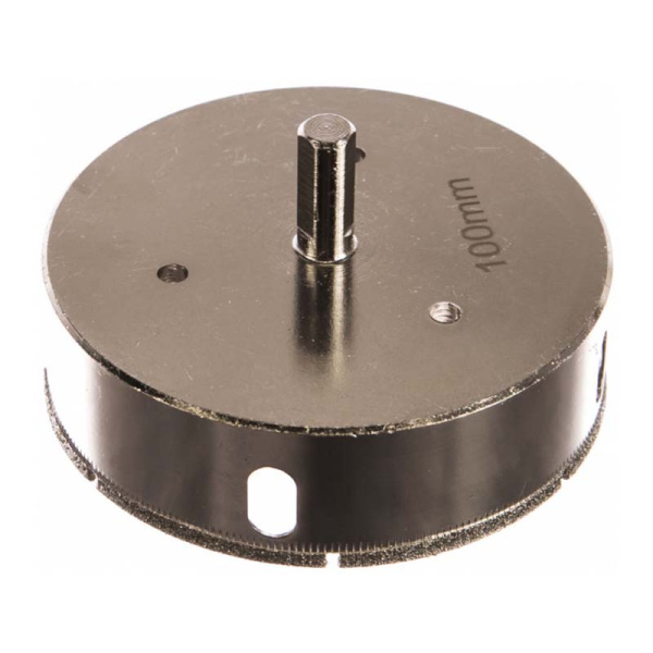 Коронка алмазная по керамике и стеклу 100 мм VertexTools, под дрель, 333-100