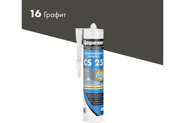 Герметик силиконовый Ceresit графит 16, 280мл