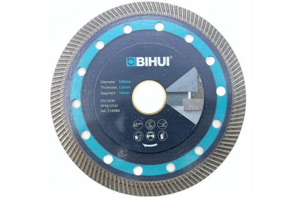 Алмазный диск BIHUI SUPER THIN TURBO 125мм, арт.DCBN5