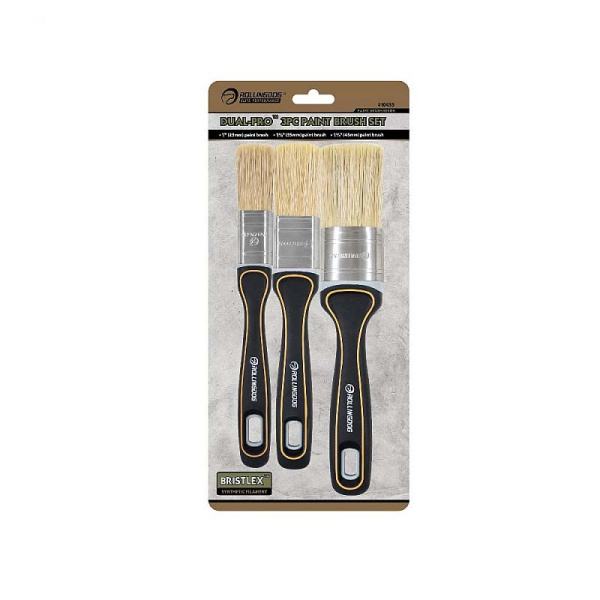Набор кистей DUAL-PRO 25/35/45 мм, синтетика, серия Elite, Rollingdog арт.10455