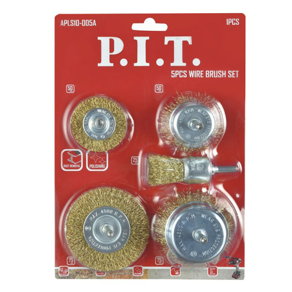 Набор щеток P.I.T. 5 предметов, APLS10-005A Набор щеток P.I.T. 5 предметов, APLS10-005A